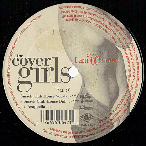 The Cover Girls : I Am Woman (12")