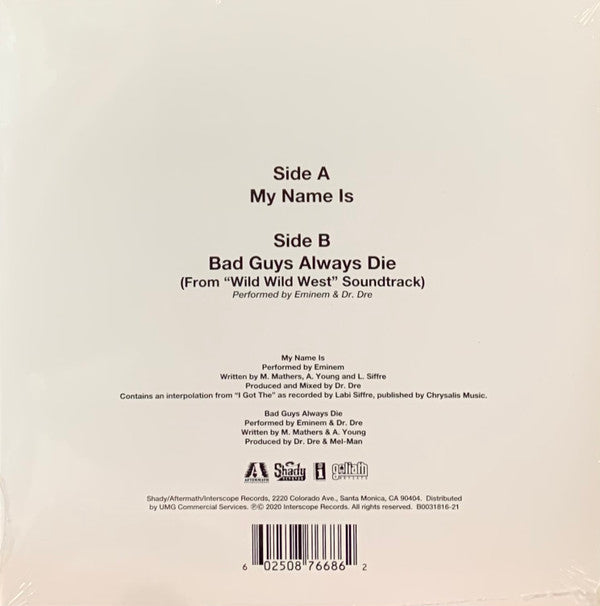 Eminem : My Name Is (7", RSD, Single, Ltd)