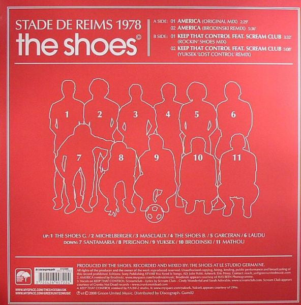 The Shoes (3) : Stade De Reims 1978 (12", Whi)