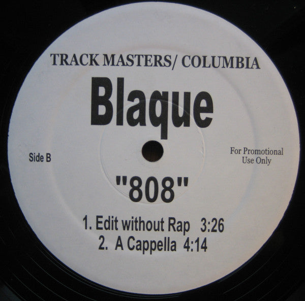 Blaque (2) : 808 (12", Promo)