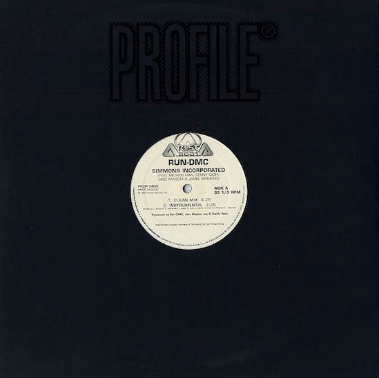 Run-DMC : Simmons Incorporated (12", Promo)