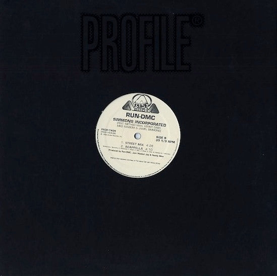 Run-DMC : Simmons Incorporated (12", Promo)