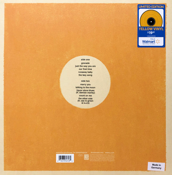 Bruno Mars : Doo-Wops & Hooligans (LP, Album, Ltd, Yel)