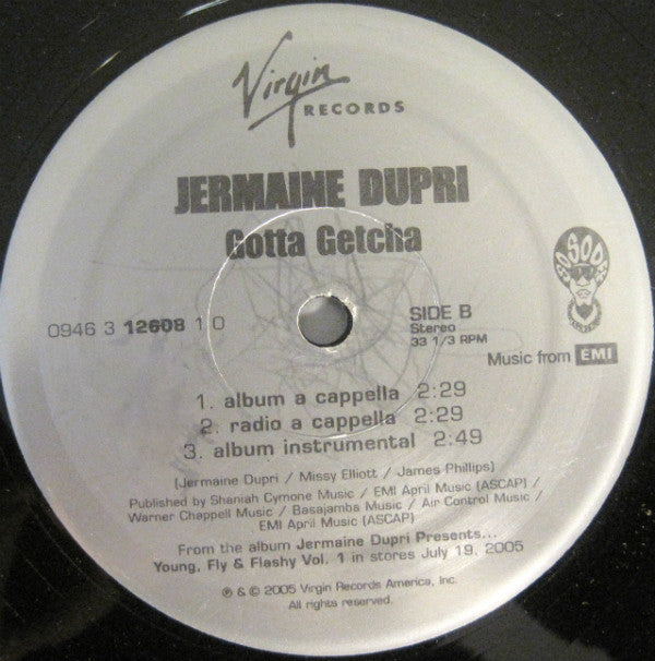 Jermaine Dupri : Gotta Getcha (12")