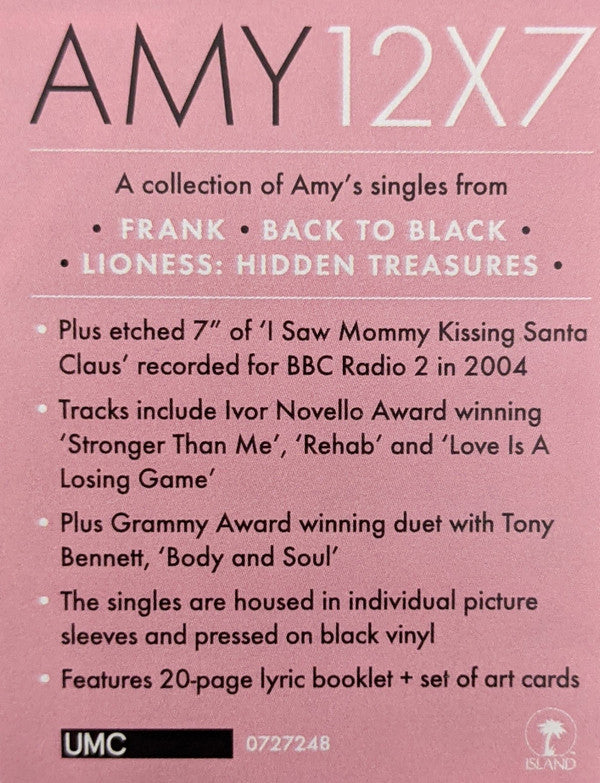 Amy Winehouse : 12X7 (Box, Comp, Ltd + 7", Single, RE + 7", Single, RE +)