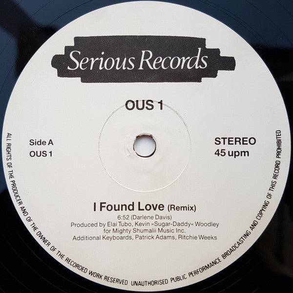 Darlene Davis : I Found Love (12", Single)