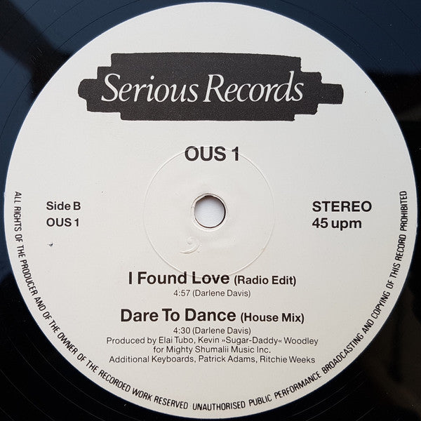 Darlene Davis : I Found Love (12", Single)