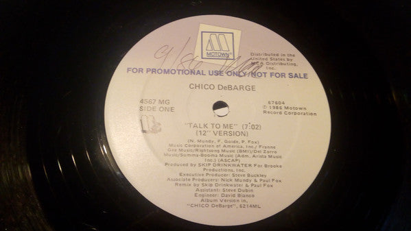 Chico DeBarge : Talk To Me (12", Promo)