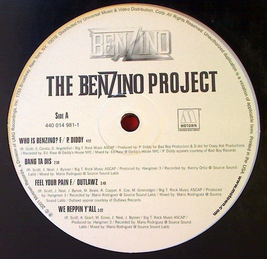 Benzino : The Benzino Project (2xLP, Album)