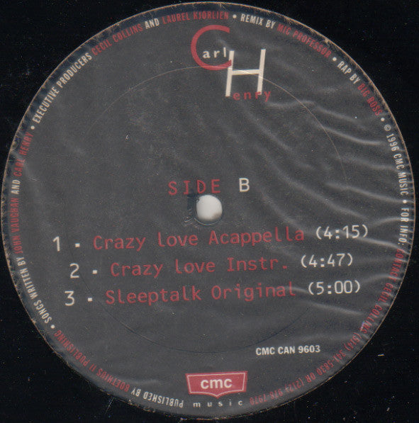 Carl Henry : Crazy Love (12")