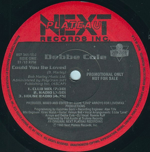 Debbe Cole : Could You Be Loved (12", Promo)