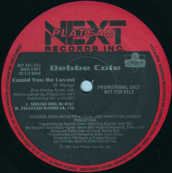 Debbe Cole : Could You Be Loved (12", Promo)