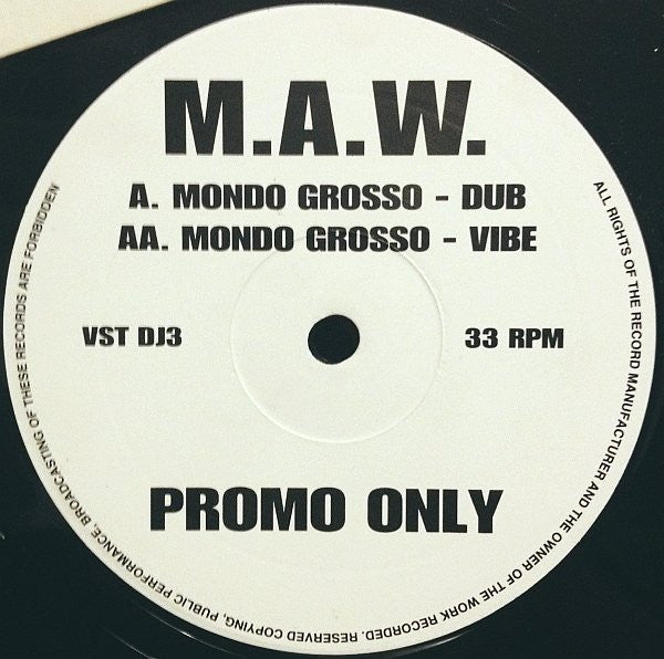 Masters At Work : Mondo Grosso (12", Promo)