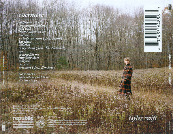 Taylor Swift : Evermore (CD, Album, Dlx)