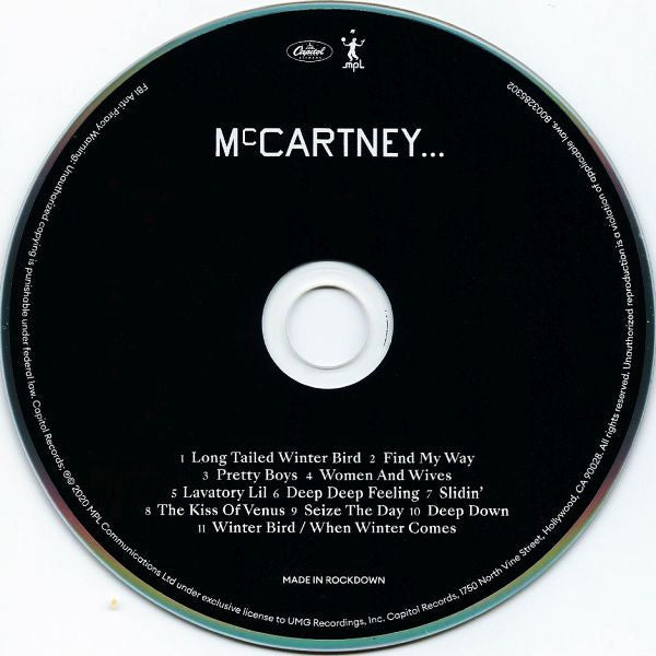 Paul McCartney : McCartney III (CD, Album, S/Edition, Tar)