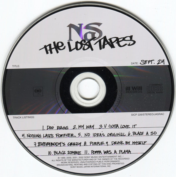 Nas : The Lost Tapes (CD, Comp)