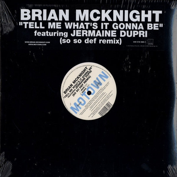 Brian McKnight featuring Jermaine Dupri : Tell Me What's It Gonna Be (12")