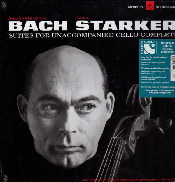 Johann Sebastian Bach - Janos Starker : Suites For Unaccompanied Cello Complete (Box, RE + 3xLP, Album, RE)