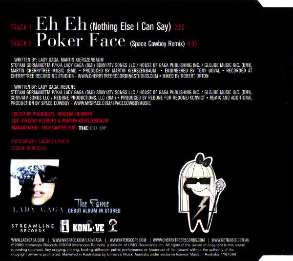 Lady Gaga : Eh, Eh (Nothing Else I Can Say) (CD, Single)