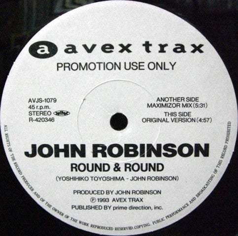 John Robinson (8) : Round & Round (12", Promo)