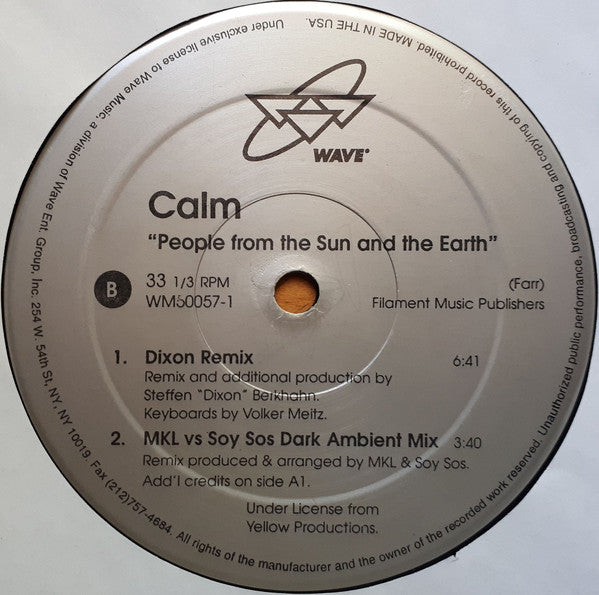 Calm : People From The Sun And The Earth (12")