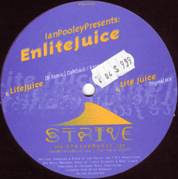 Ian Pooley Presents Bluelite : Enlite Juice (12")