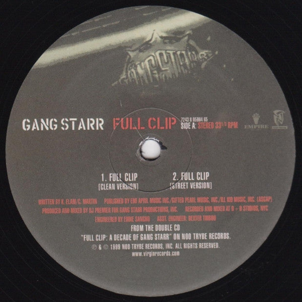 Gang Starr : Full Clip (12", Unofficial)