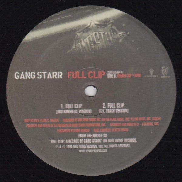 Gang Starr : Full Clip (12", Unofficial)