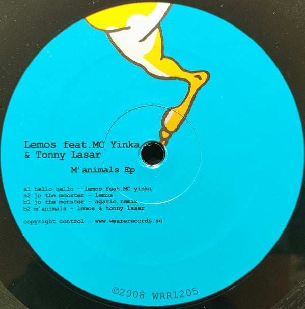 Lemos Feat. MC Yinka & Tonny Lasar : M'animals EP (12", EP)