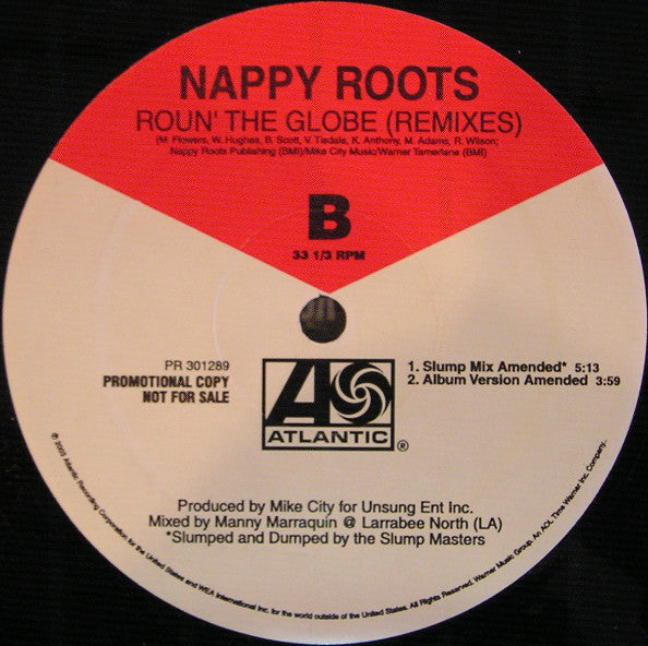 Nappy Roots : Roun' The Globe (Remixes) (12", Promo)