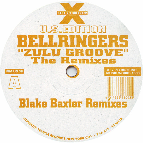 Bellringers : Zulu Groove (The Remixes) (12")