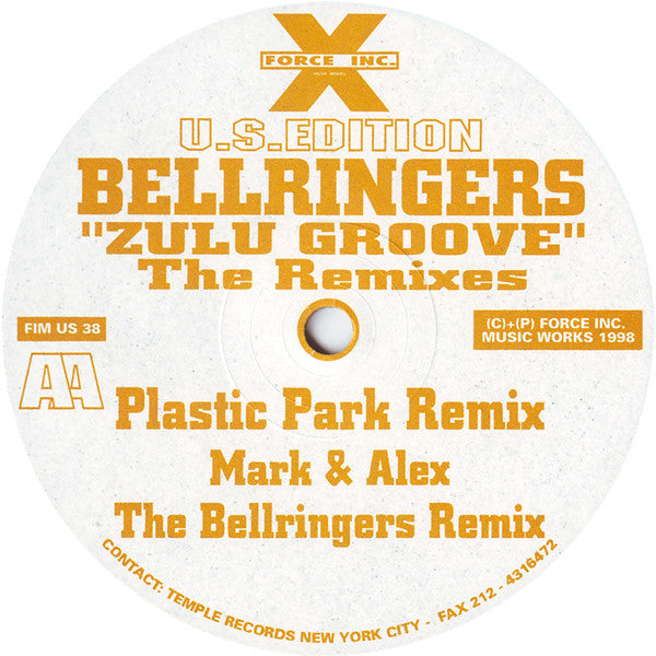 Bellringers : Zulu Groove (The Remixes) (12")