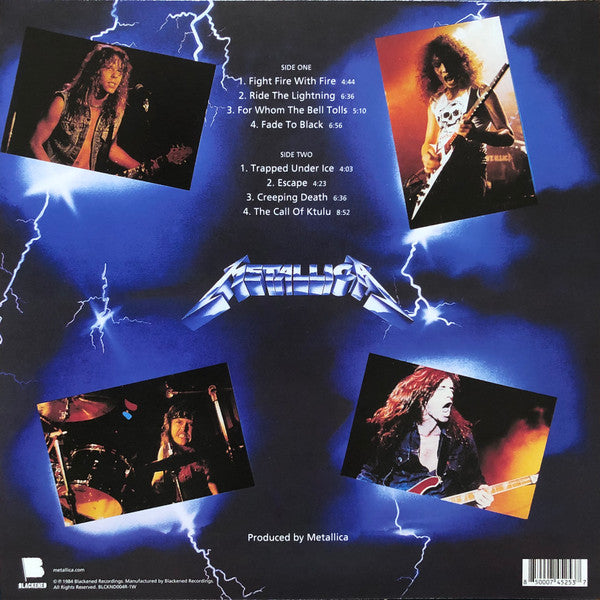 Metallica : Ride The Lightning (LP, Album, Ltd, RE, RM, RP, Blu)