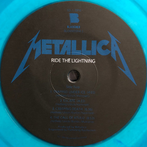 Metallica : Ride The Lightning (LP, Album, Ltd, RE, RM, RP, Blu)