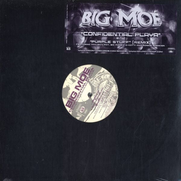 Big Moe : Confidential Playa / Purple Stuff (Remix) (12", Promo)