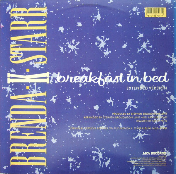 Brenda K. Starr : Breakfast In Bed (12")