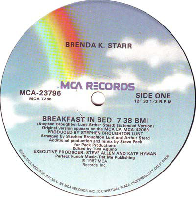 Brenda K. Starr : Breakfast In Bed (12")