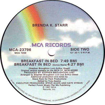 Brenda K. Starr : Breakfast In Bed (12")