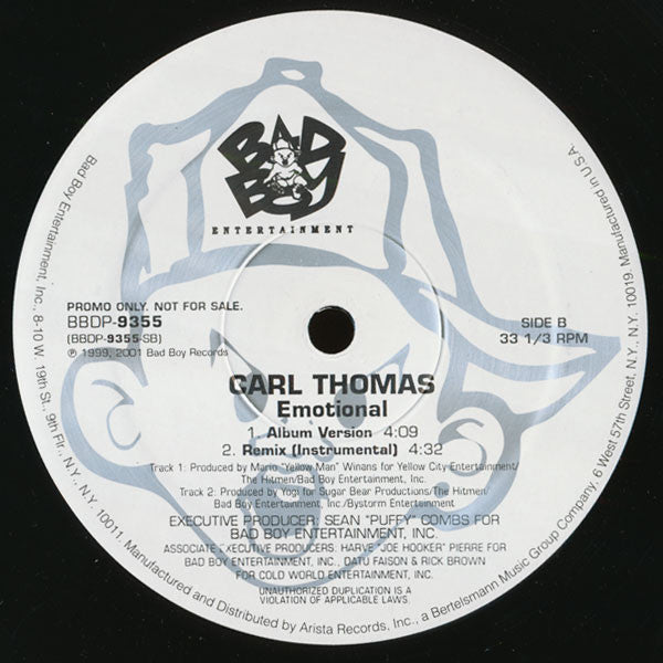 Carl Thomas : Emotional (Remix) (12", Promo)