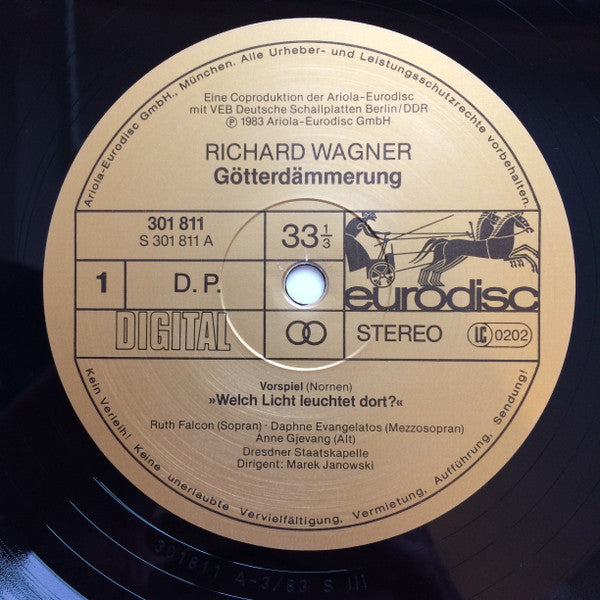 Richard Wagner, Rundfunkchor Leipzig, Chor der Staatsoper Dresden, Staatskapelle Dresden, Marek Janowski, René Kollo, Jeannine Altmeyer : Götterdämmerung (6xLP, Dig + Box)