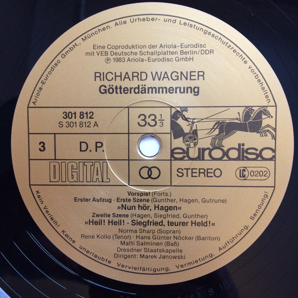 Richard Wagner, Rundfunkchor Leipzig, Chor der Staatsoper Dresden, Staatskapelle Dresden, Marek Janowski, René Kollo, Jeannine Altmeyer : Götterdämmerung (6xLP, Dig + Box)