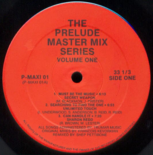 Various : The Prelude Master Mix Series – Volume One (LP, Comp, Unofficial)