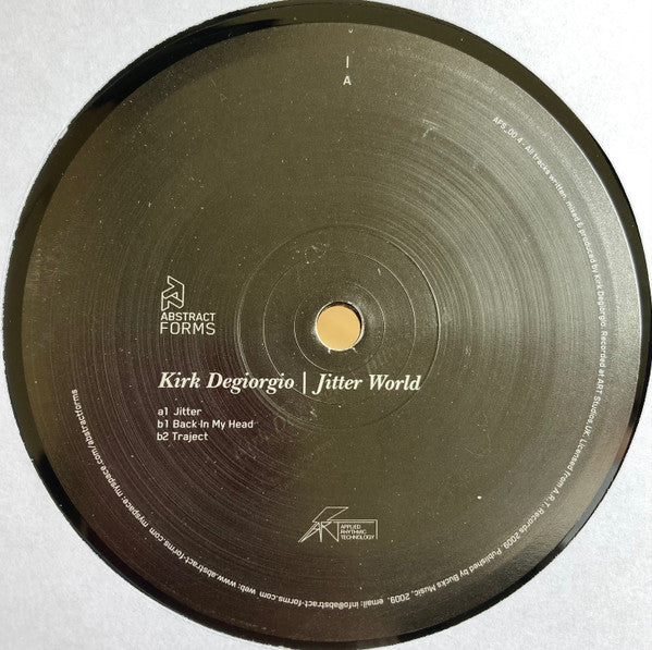 Kirk Degiorgio : Jitter World (12", Ltd)