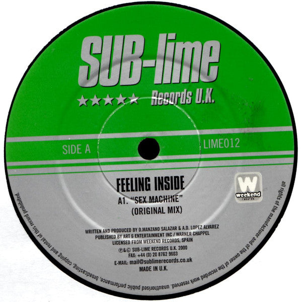 Feeling Inside : Sex Machine (12")