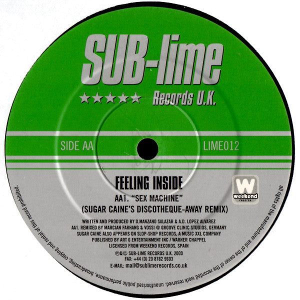 Feeling Inside : Sex Machine (12")