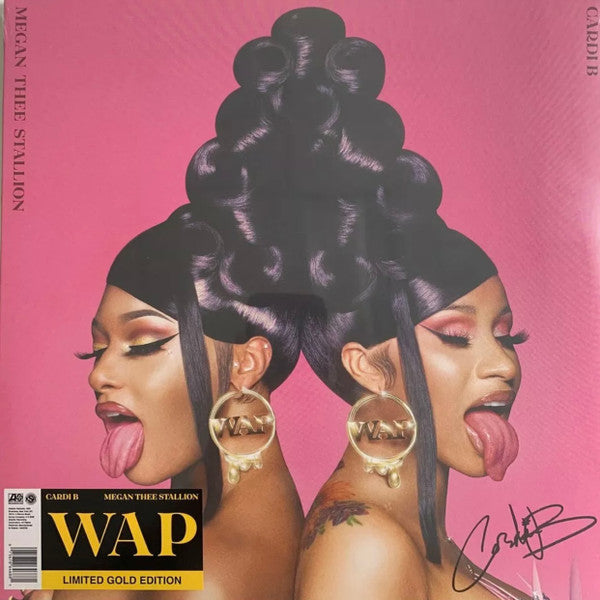 Cardi B Feat. Megan Thee Stallion : WAP (12", Single, Ltd, Gol)