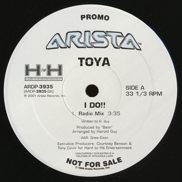 Toya (2) : I Do!! (12", Promo)