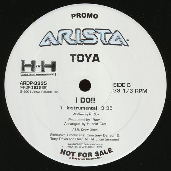 Toya (2) : I Do!! (12", Promo)