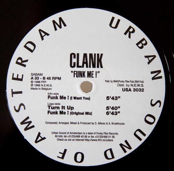 Clank : Funk Me! (12")