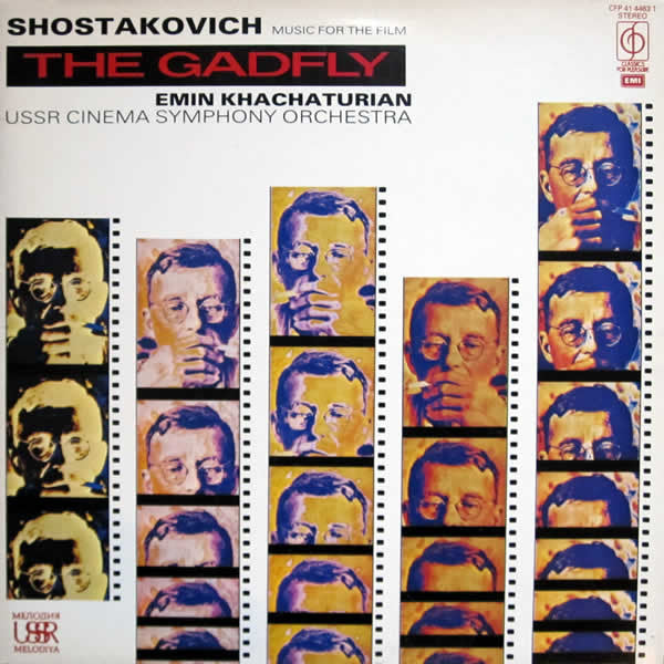 Dmitri Shostakovich - Эмин Хачатурян, Оркестр Кинематографии : Music For The Film: The Gadfly (LP, Album, RE)